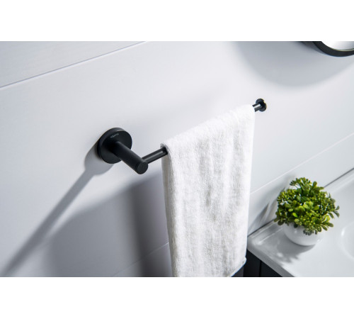 Полотенцедержатель Aquanet Europa матовый черный AQ4119MB