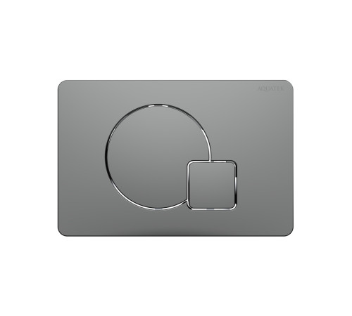 Панель смыва KDI QC-1 Оружейная сталь матовая 162x244 мм KDI-0000070