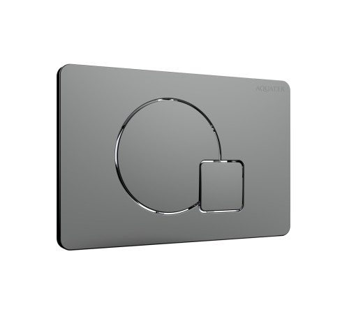 Панель смыва KDI QC-1 Оружейная сталь матовая 162x244 мм KDI-0000070