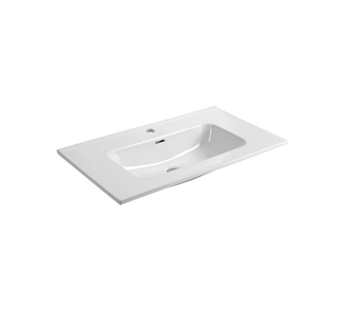 Комплект мебели для ванной AQUATON Либра 80 см тумба с раковиной AQ0480-00 белый матовый/дуб давос AQ66080-DO-MW