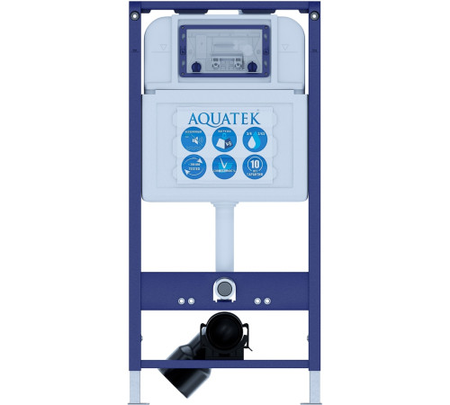 Комплект инсталляции 4 в 1 AQUATEK Европа с унитазом AQ1901-00 и клавишей KDI-0000066 SET AQUATEK ЕВРОПА-066 4в1