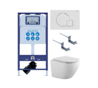 Комплект инсталляции 4 в 1 AQUATEK Европа с унитазом AQ1901-00 и клавишей KDI-0000066 SET AQUATEK ЕВРОПА-066 4в1