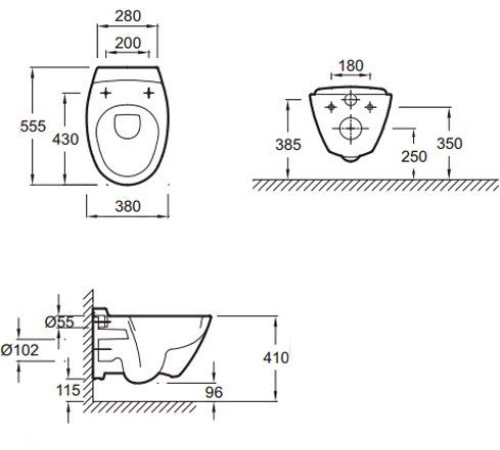Унитаз подвесной Jacob Delafon Presquile с сиденьем Soft Close E4440-00