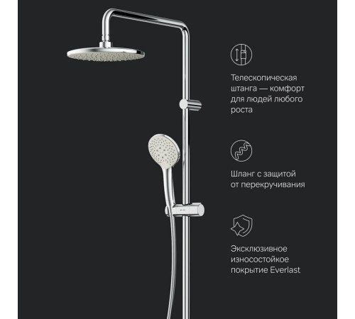 Душевая система AM.PM X-Joy ShowerSpot F40885A34