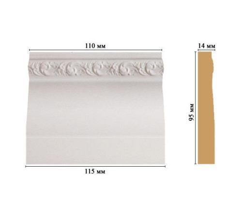 Основание молдинга DECOMASTER D204-115 115x95x14 мм D204-115