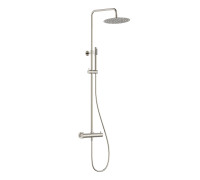 Душевая система с термостатом AQUAMET Ø250 мм никель шлифованный AQM8006BN