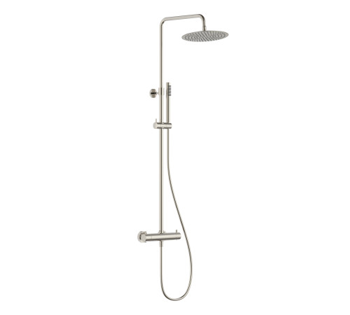Душевая система с термостатом AQUAMET Ø250 мм никель шлифованный AQM8006BN