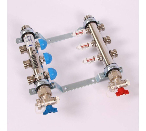 Коллекторная группа REHAU HKV-D 1 x 3/4 3 выхода 208031