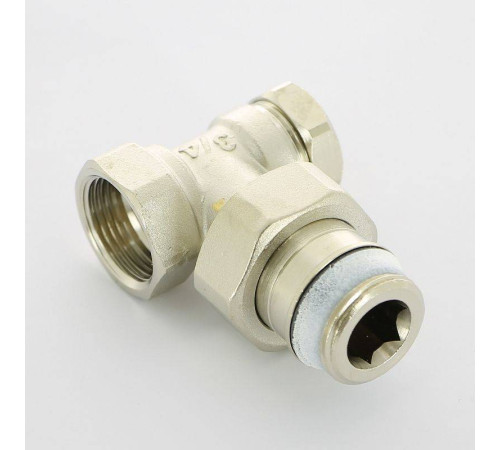 Вентиль обратный угловой Simplex 3/4 НВ никелированный с разъемным соединением F10383