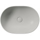 Раковина-чаша накладная GSI Pura 500x350 мм овальная без отверстия Cenere Matte 886017