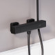 Смеситель для душа AM.PM Gala с термостатом черный матовый F536000300