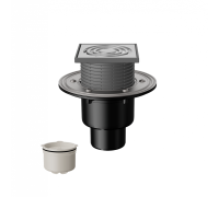 Трап с нержавеющей решеткой Fachmann T 310.1 SDsP вертикальный выпуск 04.056