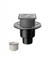 Трап с нержавеющей решеткой Fachmann T 310.1 SDsP вертикальный выпуск 04.056