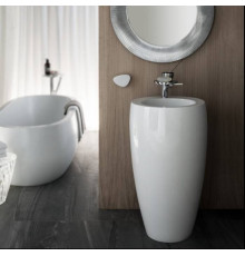 Раковина пристенная Laufen Il Bagno Alessi One 52х53х85 см 1 отверстие LLC белый 8.1197.1.400.104.1
