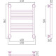 Полотенцесушитель водяной Сунержа Богема+ прямая 400x500 мм без покрытия 00-0220-5040