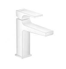 Смеситель для раковины Hansgrohe Metropol 117 мм клапан Push-Open белый матовый 32507700