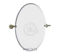 Зеркало овальное Tiffany World Tempo с держателями 50х70 см хром/золото TM41239