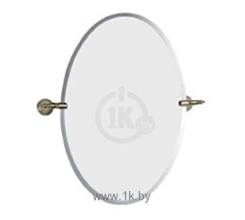 Зеркало овальное Tiffany World Tempo с держателями 50х70 см хром/золото TM41239
