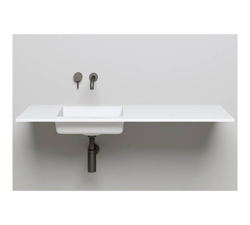 Раковина встраиваемая снизу Salini Marea 42х42х13 см S-Stone белый матовый 1802207M