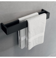 Полотенцедержатель двойной Novellini Kuadra 60 см алюминий черный матовый R90AKFPS0260-H