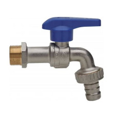 Затвор дисковый Rubinetterie Bresciane Eurofly 3/4 НР с патрубком для шланга 60070005