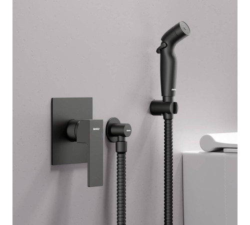 Смеситель с гигиеническим душем AM.PM Gala встраиваемый черный матовый F537510300