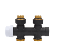 Узел нижнего подключения Primoclima Thermolink термостатический прямой 1/2 x 3/4 Черный PC720SW