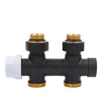 Узел нижнего подключения Primoclima Thermolink термостатический прямой 1/2 x 3/4 Черный PC720SW