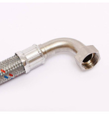 Гибкая подводка антивибрационная Uni-Fitt НВ 1 угловая 60 см DN 25 оцинкованная сталь 505S4406