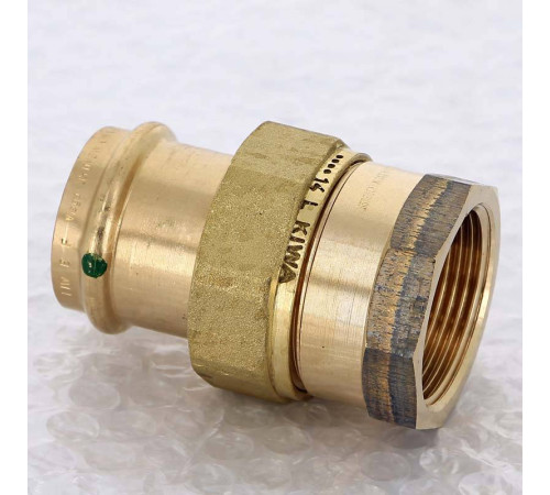 Муфта разъёмная пресс Viega Sanpress бронза 35x1 1/4 ВР 138875