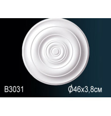 Розетка потолочная Perfect полиуретановая гладкая 400 мм B3031