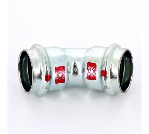 Угол пресс 45° Viega Prestabo 28 мм оцинкованная сталь 558291