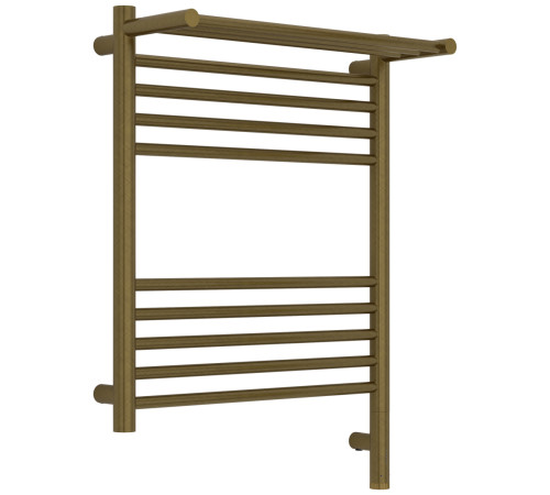 Полотенцесушитель электрический Сунержа Богема 3.1 с полкой 500х600 мм правый состаренная бронза браш 05-6007-6050