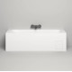 Ванна встраиваемая Salini Orlanda Kit 170х80х60 см S-Sense белый матовый 102116M