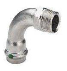 Угловой переход 90° Viega Sanpress Inox с НР 35x1 1/4 SC-Contur 436940