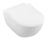 Унитаз подвесной Villeroy & Boch Subway 2.0 безободковый с сиденьем SlimSeat микролифт 5614R201