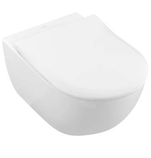 Унитаз подвесной Villeroy & Boch Subway 2.0 безободковый с сиденьем SlimSeat микролифт 5614R201