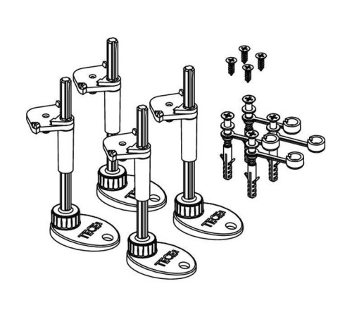 Комплект опор TECEdrainpoint S для дренажных каналов 64-165 мм 3690007