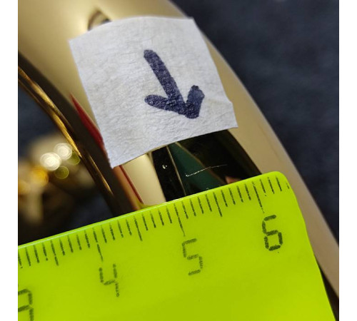 Смеситель для раковины Gattoni Vivaldi с донным клапаном излив 110 мм золото 24K 1232012D0