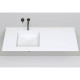 Раковина встраиваемая снизу Salini Marea 42х42х13 см S-Stone белый матовый 1802207M