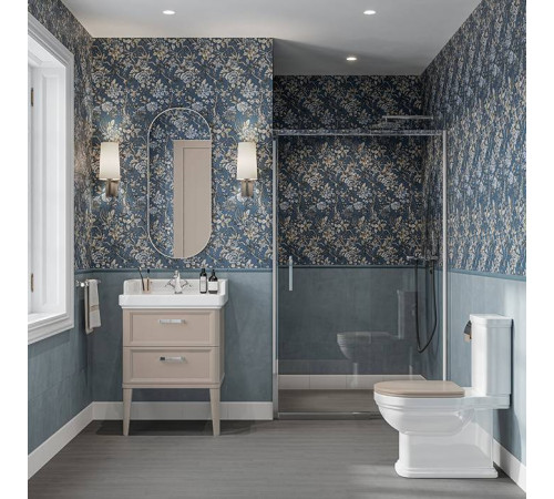 Тумба подвесная Kerama Marazzi Pompei 60 см 2 ящика камео бежевый глянцевый PO.N.60.2\CAM