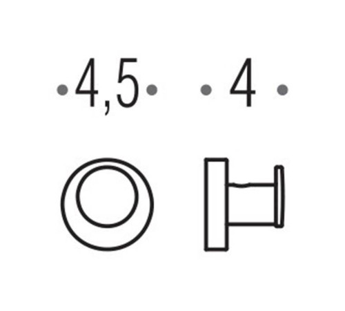 Крючок подвесной Colombo Design Plus черный матовый W4917.NM