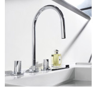 Смеситель для раковины Laufen Kartell 3 отверстия поворотный излив 166 мм хром 3.1233.3.004.220.1