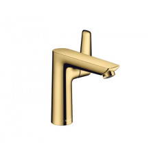 Смеситель для раковины Hansgrohe Talis E 150 со сливным гарнитуром золотой 71754990