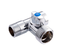 Кран-тройник запорный General Fittings Premium 1/2x3/4x1/2 ВНН PN 10 BV.462.040504