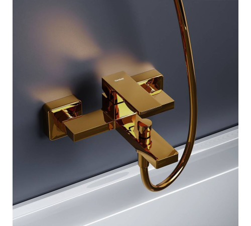 Смеситель для ванны и душа AM.PM Gala золото F531000600