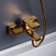 Смеситель для ванны и душа AM.PM Gala золото F531000600