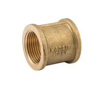 Муфта равнопроходная General Fittings латунь ВВ 1/2 EBF1612