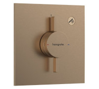Смеситель для 1 потребителя hansgrohe DuoTurn E внешняя часть шлифованная бронза 75617140