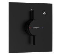 Смеситель для 1 потребителя hansgrohe DuoTurn E внешняя часть черный матовый 75617670